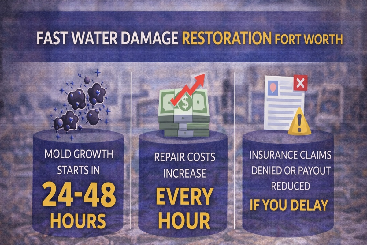 Fast Water Damage Restoration in Fort Worth